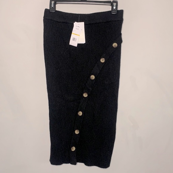 Sam Edelman Rosalie Button Detailed Skirt - Picture 1 of 5
